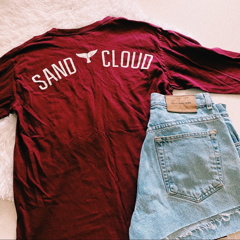 Sand Cloud Maroon Long Sleeve T-shirt